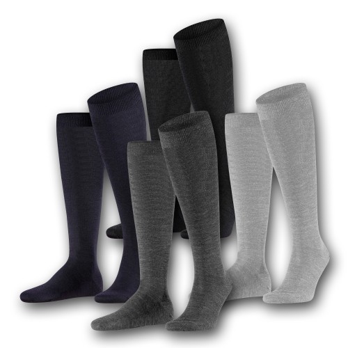 Pack Calzettoni Da Uomo Alti Al Ginocchio Caldo Cotone Tinta Unita Mod. F-001